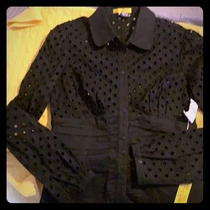 NWT Catherine Malandrino button down blouse Sz 6-8